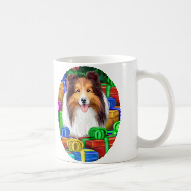 Mug Shelter Noël Open Cadeaux Sable (Droite)