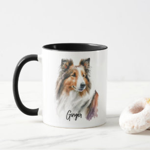 Mug Sheltie Chien race Personnalisée