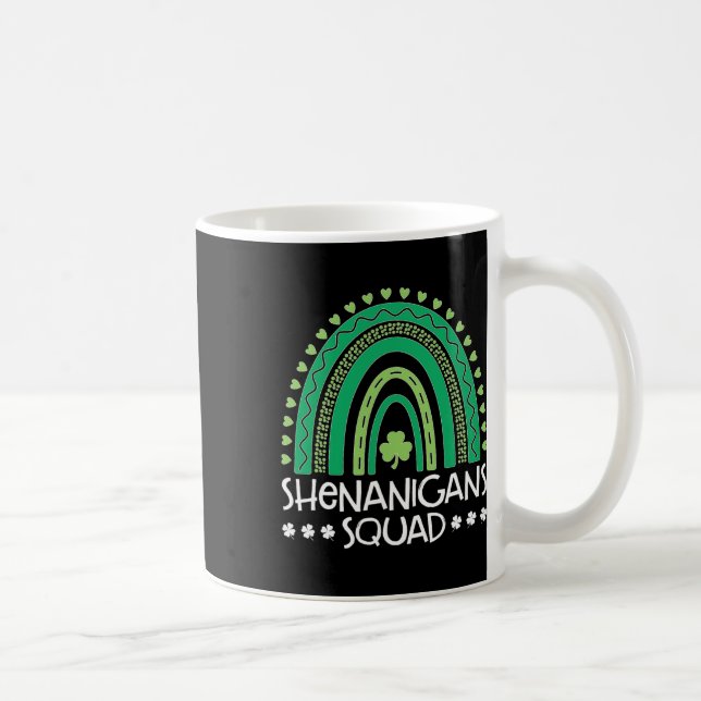 Mug Shenanigans Squad St Patrick's Day Rainbow Shamroc (Droite)