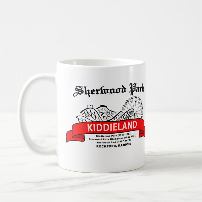 Mug Sherwood Park Kiddieland, Rockford, IL. Amusement (Gauche)