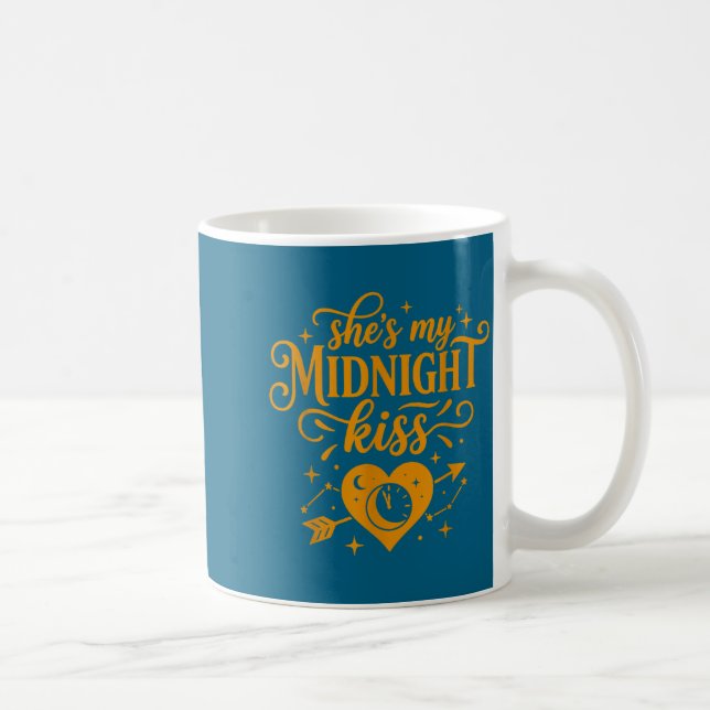Mug She's My Midnight Kiss Happy New Year Matching Cou (Droite)