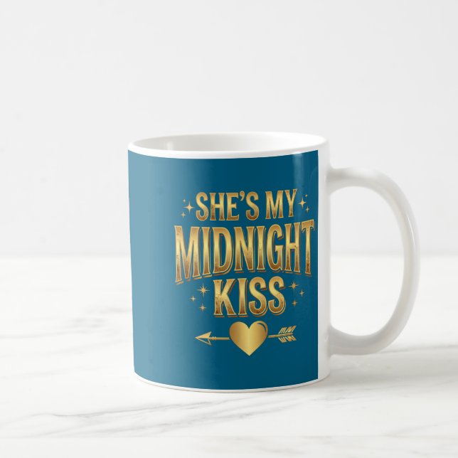 Mug She's My Midnight Kiss Happy New Year Matching Cou (Droite)