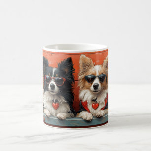Mug Shetland Sheepdog avec le coeur Roses Saint-Valent