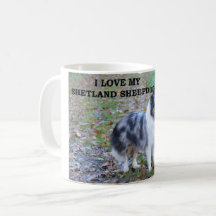 Mug shetland-sheepdog-bleu merle blanc tan love w pic.