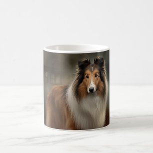 Mug Shetland Sheepdog Halloween effrayant