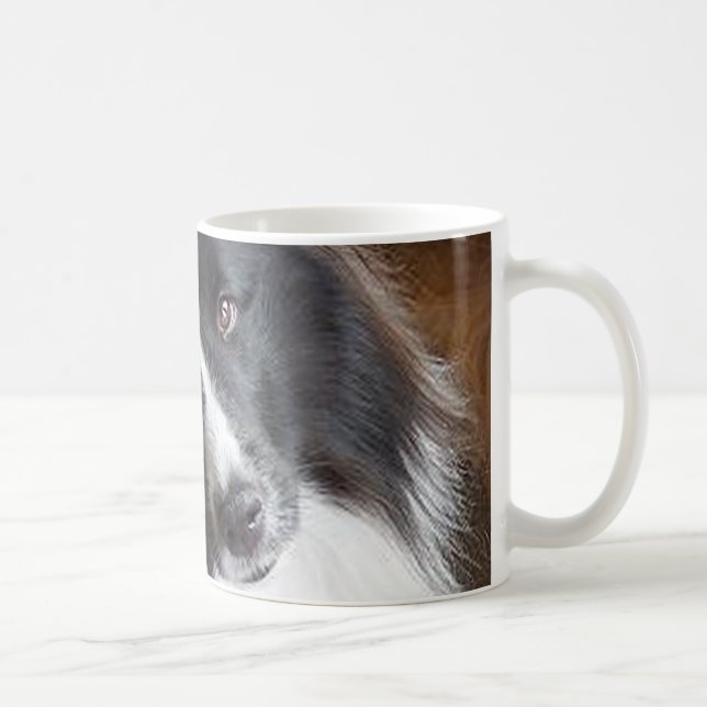 Mug shetland sheepdog noir et blanc (Droite)