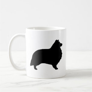 Mug Shetland Sheepdog Shelter Chien Silhouettes