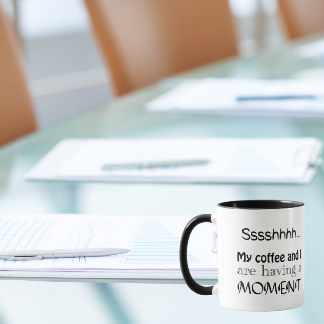 Mug Shh, Mon café et moi avons un moment (Créateur téléchargé)