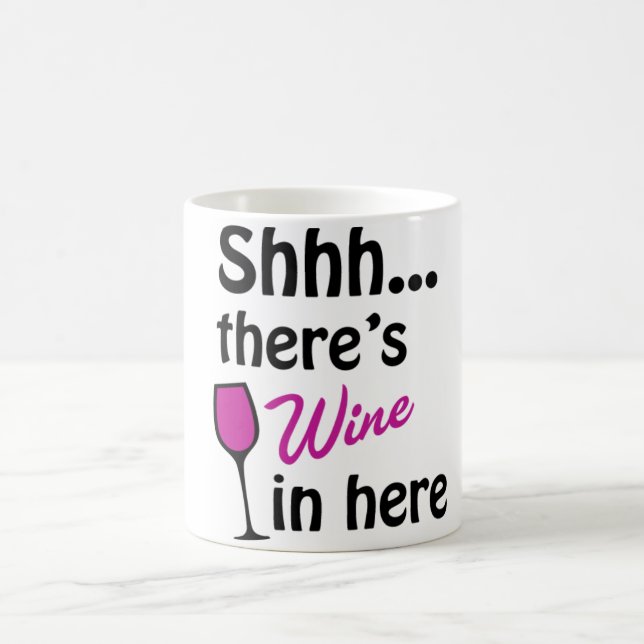 Mug Shhh... Il y a du Vin Ici (Centre)