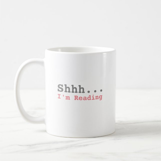 Mug Shhh je lis | Drôle (Gauche)