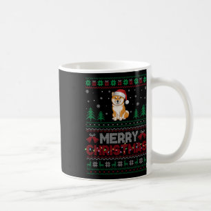 Mug Shiba Inu Amoureux de les chiens Santa Hat Arbre d