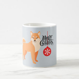 Mug Shiba Inu de Noël