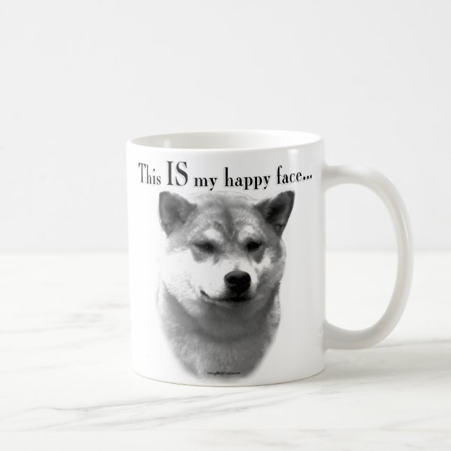 Mug Shiba Inu Joyeux Visage (Droite)