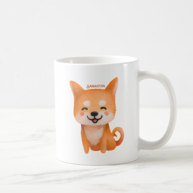 Mug Shiba Inu souriant mignon (Droite)