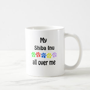 Mug Shiba Inu Walks Design