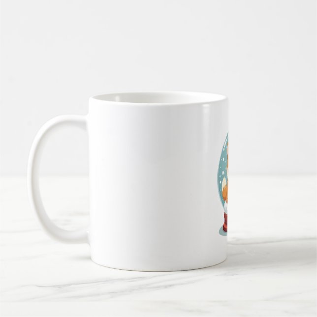 Mug Shiba Snow Globe (Gauche)