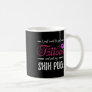 Mug Shih Carlin Amoureux des chiens Tattoo Funny Chien