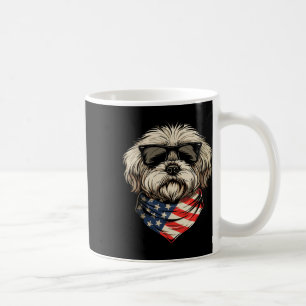 Mug Shih Tzu Américain Patriotique Drapeau Usa Chien 4
