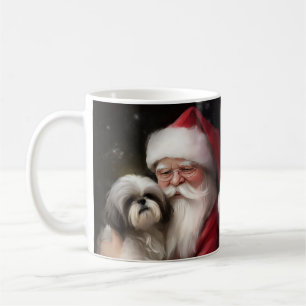 Mug Shih Tzu Avec Noël Festif Du Père Noël