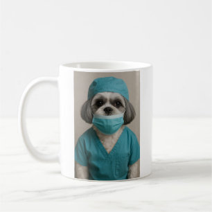 Mug Shih Tzu en blouse