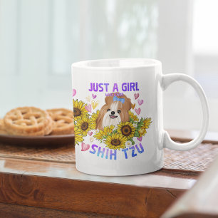 Mug Shih tzu Lover Tournesol Amoureux des chiens Train