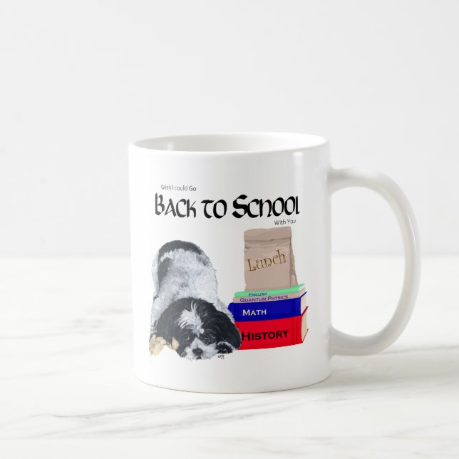 Mug Shih Tzu Retour à l'école (Droite)