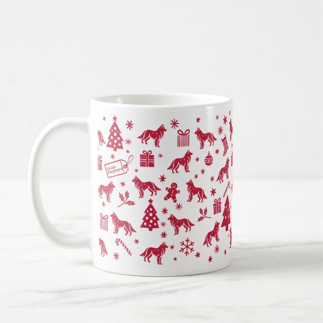 Mug Shiloh Shepherd Design de Noël (Gauche)