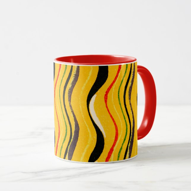 Mug Shima-Shima, motif coloré, (Devant droit)