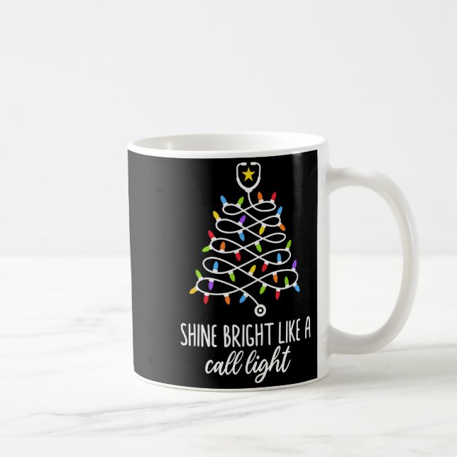 Mug Shine Bright Like A Call Light Funny Nurse Christm (Droite)