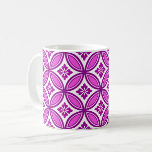 Mug Shippo avec Motif Fleur, Orchidée et violet profon