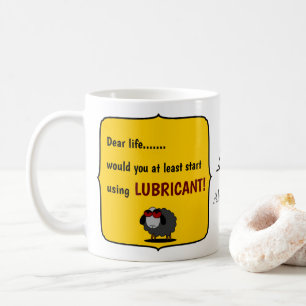Mug Shirley Drôle Moutons Utiliser Lubrifiant Monogram