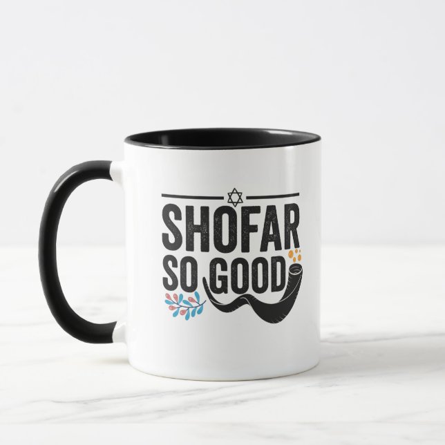 Mug Shofar So good Funny Jewish Hanoukka Holiday Cadea (Gauche)