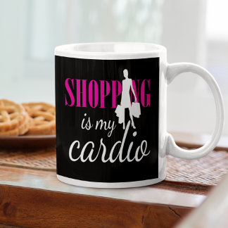 Mug Shopping Est Mon Cardio Graphique Impression (v2) 