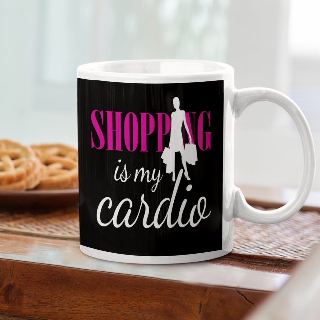 Mug Shopping Est Mon Cardio Graphique Impression (v2)  (Créateur téléchargé)