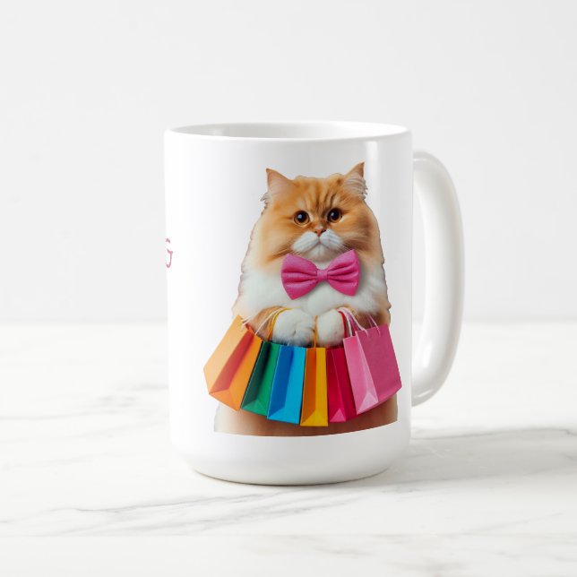 Mug  Shopping Queen Cat (Devant droit)