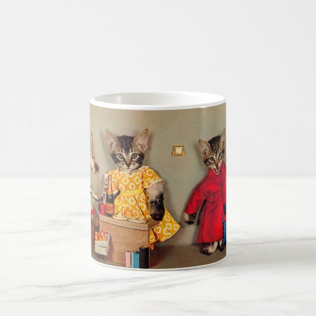 Mug shopping tabby kitten et caisson tabby kitten (Centre)