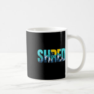 Mug Shred Mountain Snowboard Pistes Sunset Graphisme