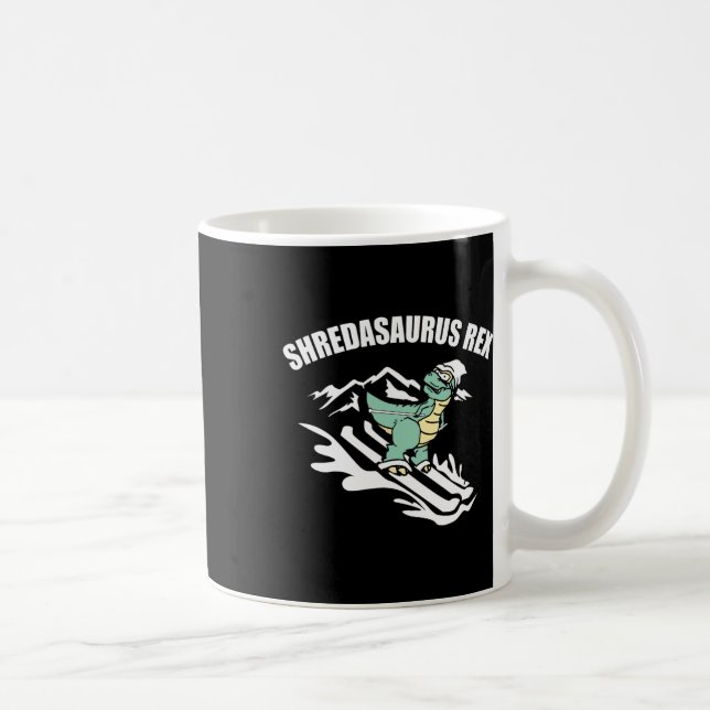 Mug Shredasaurus Rex Ski Dinosaur Enfants Drôle Cadeau (Droite)