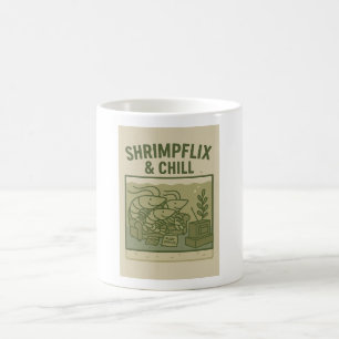 Mug Shrimpflix & Chill - Drôle Gardien de crevettes Ca