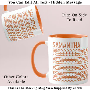 Mug Shud Du Fuh Coupe & Nom Message caché 138OW Drôle