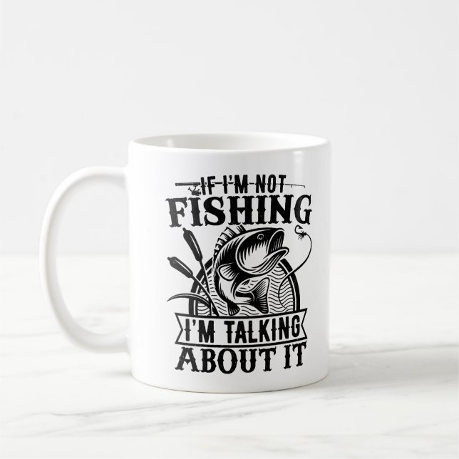 Mug Si je ne pêche pas idée de cadeau pour la fête des (Gauche)