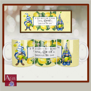 Mug Si la vie vous donne des citrons Café gnomes jaune