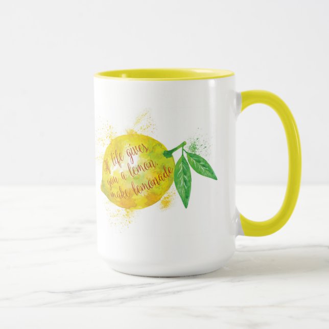 Mug Si la vie vous donne un citron, faites la limonade (Droite)