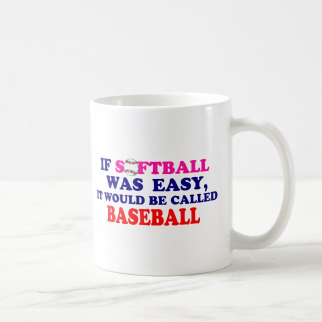 Mug Si le base-ball était facile…. (Droite)