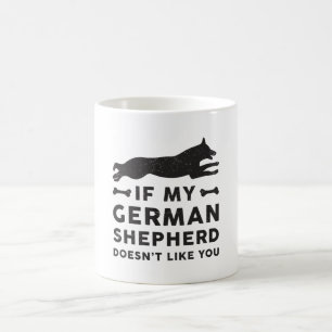 Mug Si mon berger allemand Amoureux des chiens Vintage