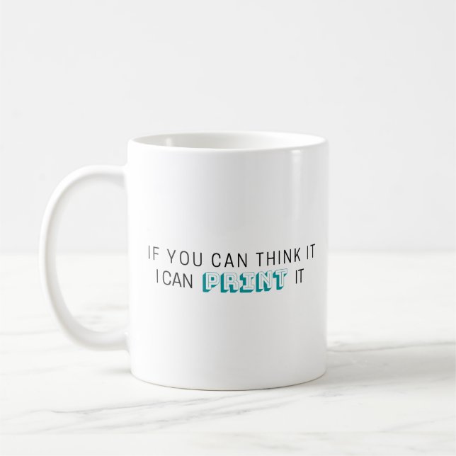 Mug Si tu peux penser que c'est trop dur (Gauche)