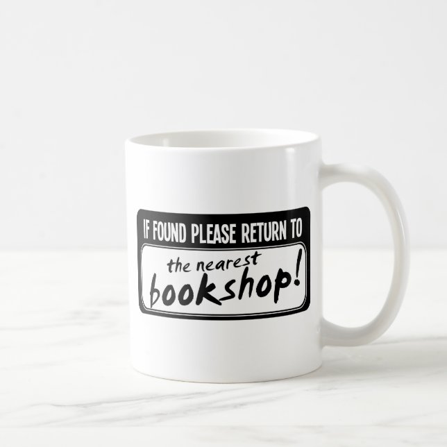 Mug Si veuillez trouver retour à la librairie la plus (Droite)