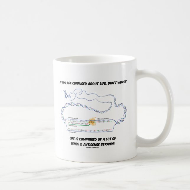 Mug Si vous êtes confondu avec la vie, ne vous inquiét (Droite)