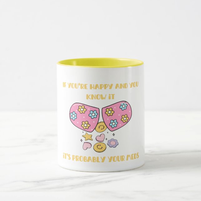 Mug Si vous êtes heureux et que vous le savez (Centre)