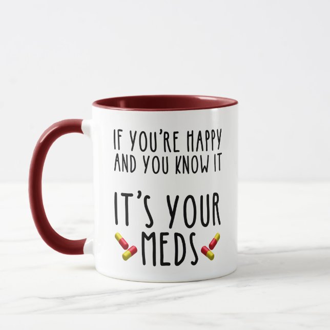 Mug Si vous êtes heureux et que vous le savez, c'est v (Gauche)
